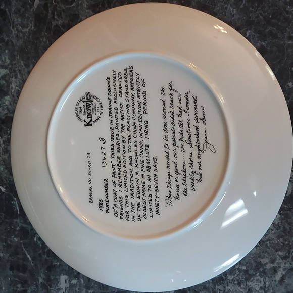 Knowles 1985 "A Coat of Paint" Plate - Picture 2 of 13